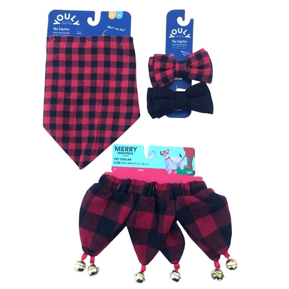 Holiday dog accessory bundle S/M​